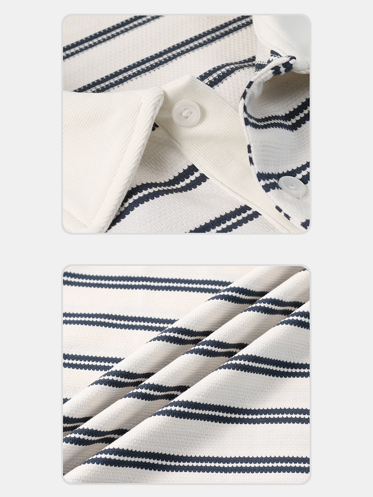 Classic Striped Polo