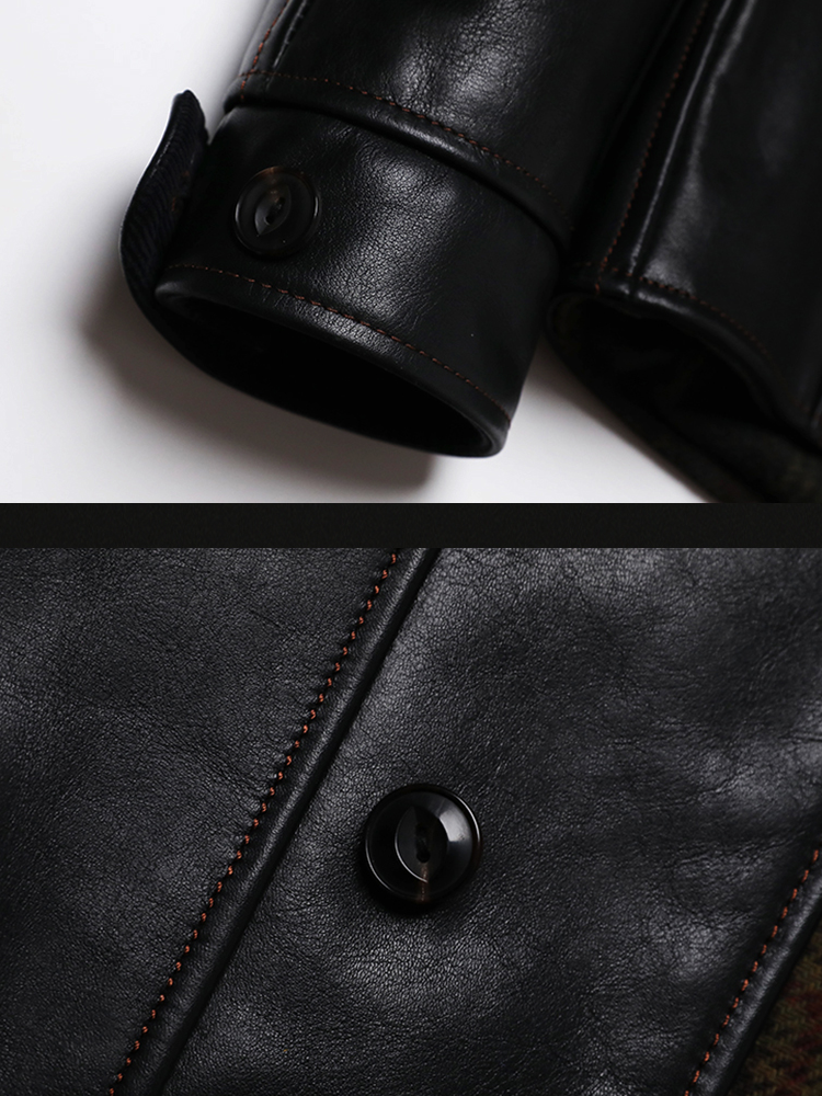 Jack Hollywood Buttoned Leather Jacket