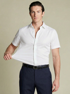 Short Sleeved Stretch Dress Shirt