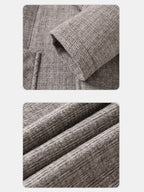 Beige Woolen Elegance Suit