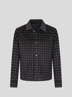 Black Coffee Plaid Wool Jacket (1)