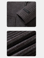Classic Striped Wool Suit